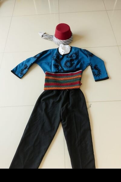 Teke Erkek Çocuk Kostümü Antalya Burdur Yöresel Kıyafeti Çocuk Folklor Kostümü