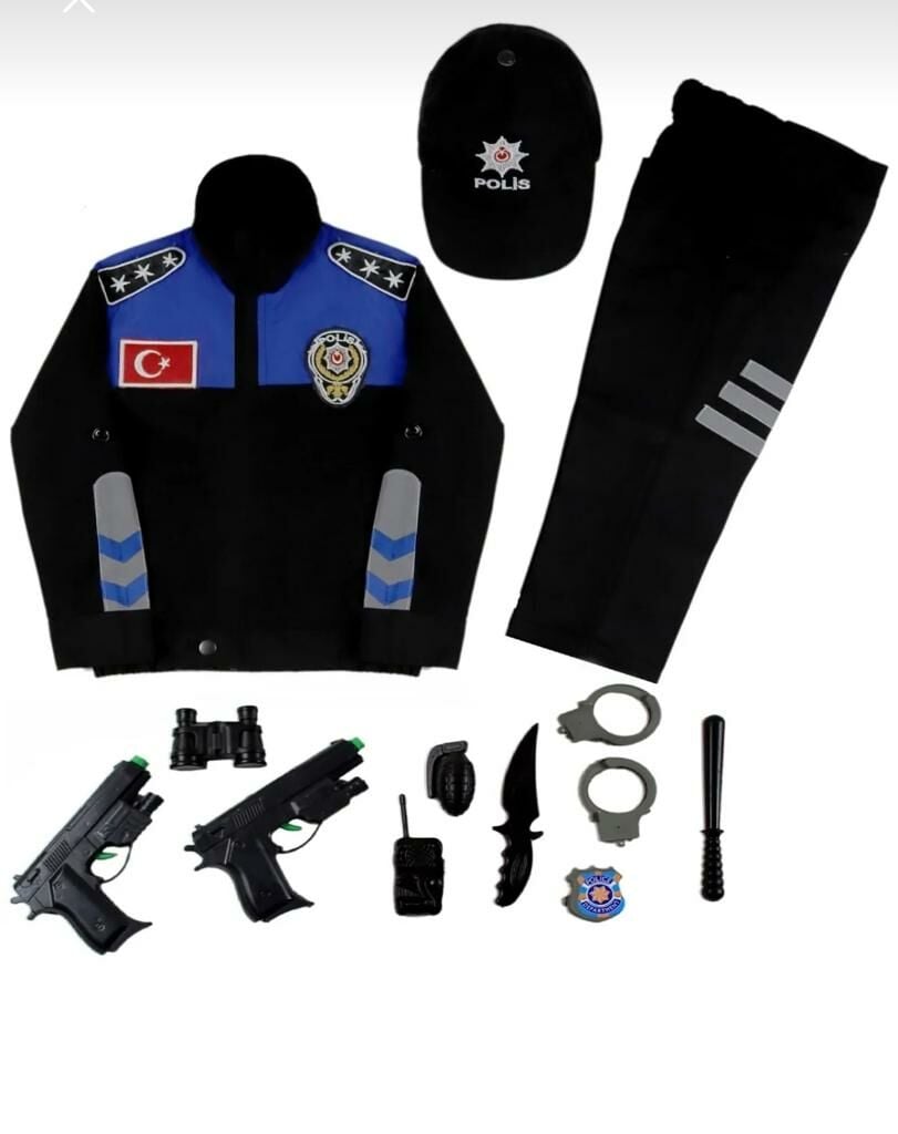 Çocuk Polis Kıyafeti 8 yaş