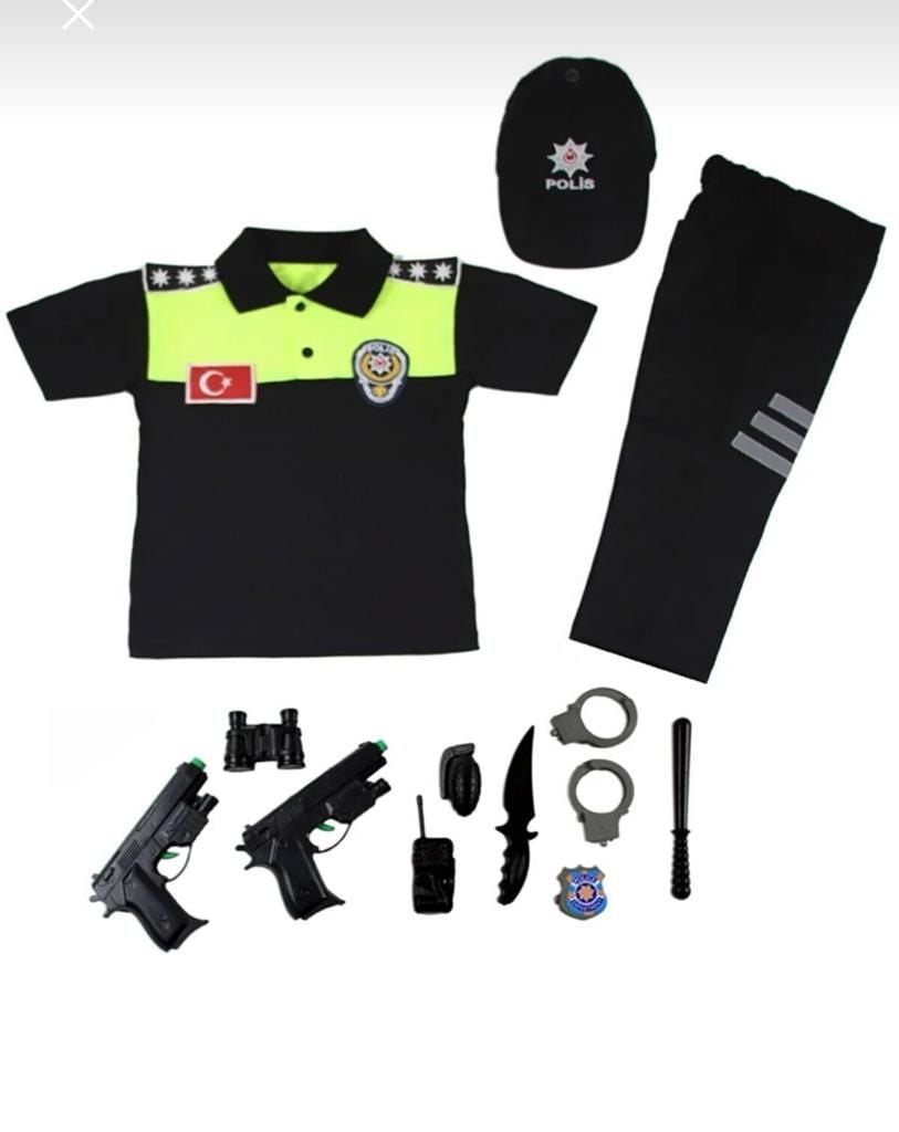 Çocuk Trafik Polis Kıyafeti