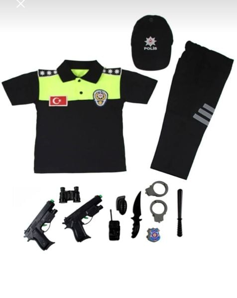 Çocuk Trafik Polis Kıyafeti