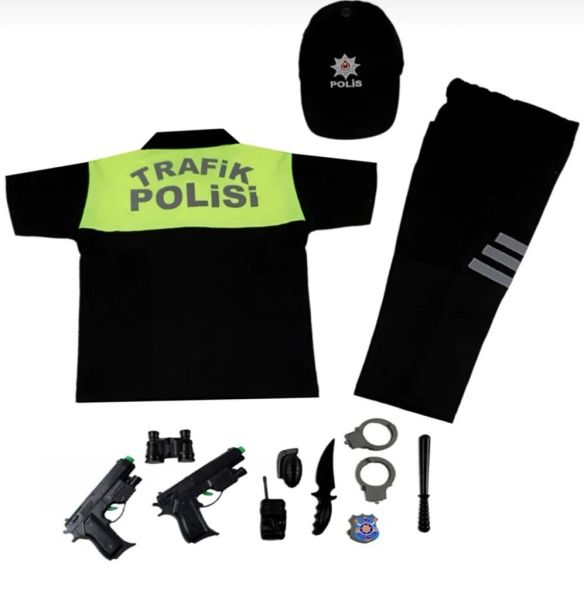 Çocuk Trafik Polis Kıyafeti