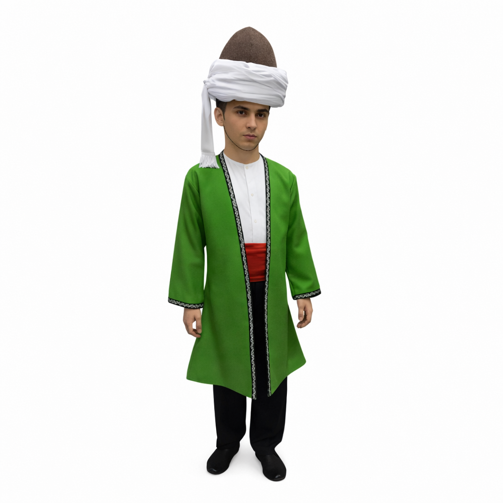Mimar Sinan Kostümü Çocuk Bilim İnsanı Osmanlı Kostüm Ahi Türk Kıyafetleri