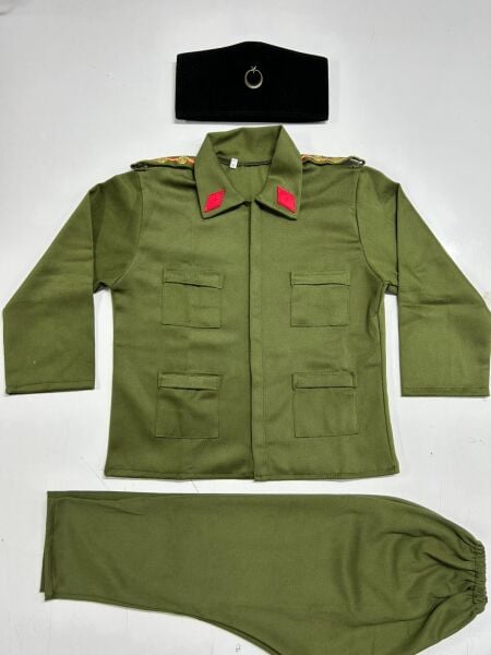 3 Parça Çanakkale Komutan Kıyafetleri Subay Kostüm Atatürk Asker Kostümleri