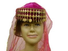 Kına Başlığı Tüllü Başlık Paralı Fes